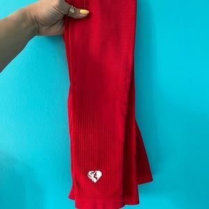 red womens best leggings